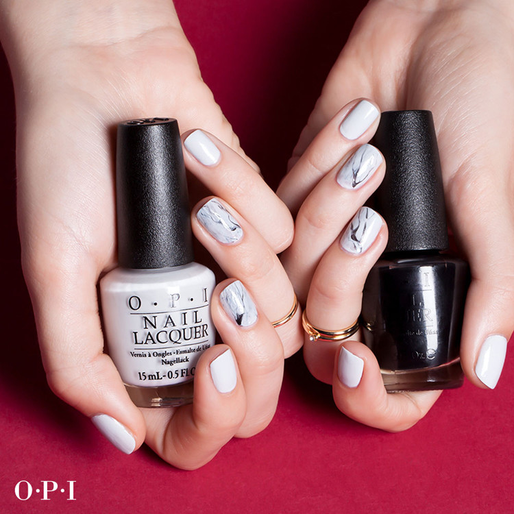 OPI Nageldesign in Marmoroptik