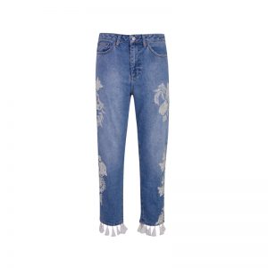 Jeans mit Quasten