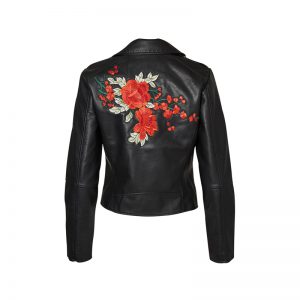 Bikerjacke mt Blumen-Print von Vero Moda