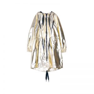 Regenjacke in Gold und Silber