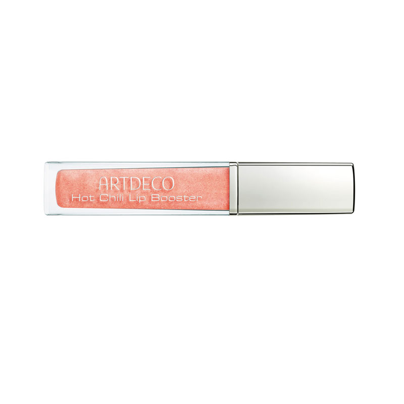 „Hot Chili Lip Booster“-Lipgloss von ©Artdeco schenkt den Lippen mehr Volumen, ca. 10 Euro