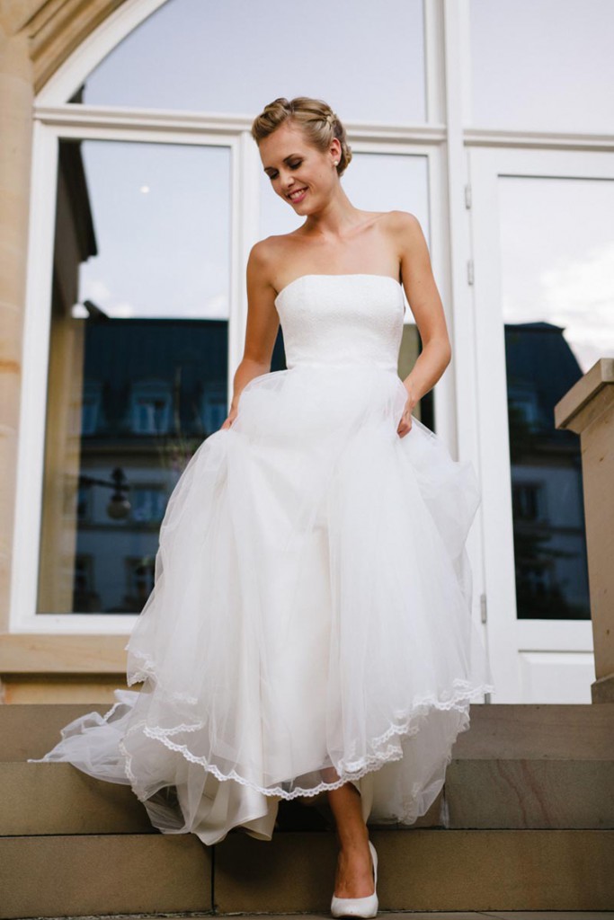 Brautkleid mit Tüll von küssdiebraut