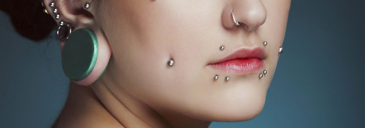 Piercings Gesicht