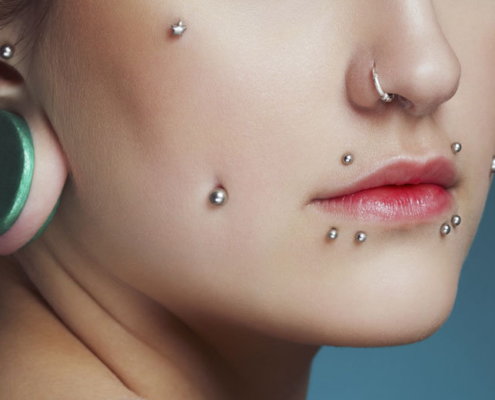 Piercings Gesicht