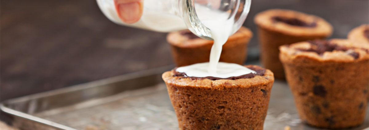 Cookie Shots mit Milch