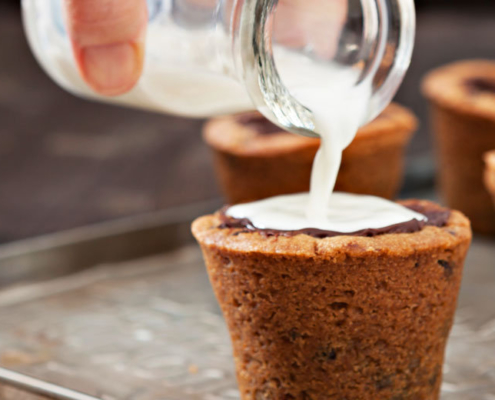 Cookie Shots mit Milch