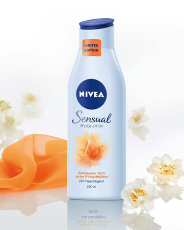 Nivea Sensual Pflegelotion Pfirsich