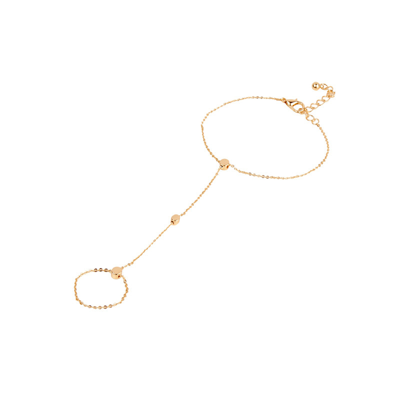 Zartes Ring-Armband in Goldoptik
