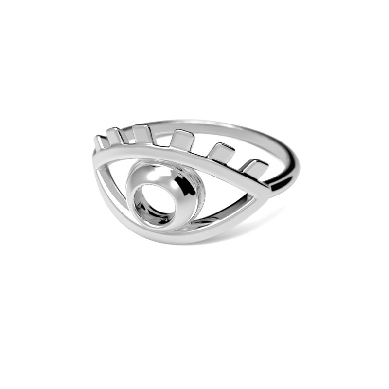Ring Silber mit Auge als Symbol