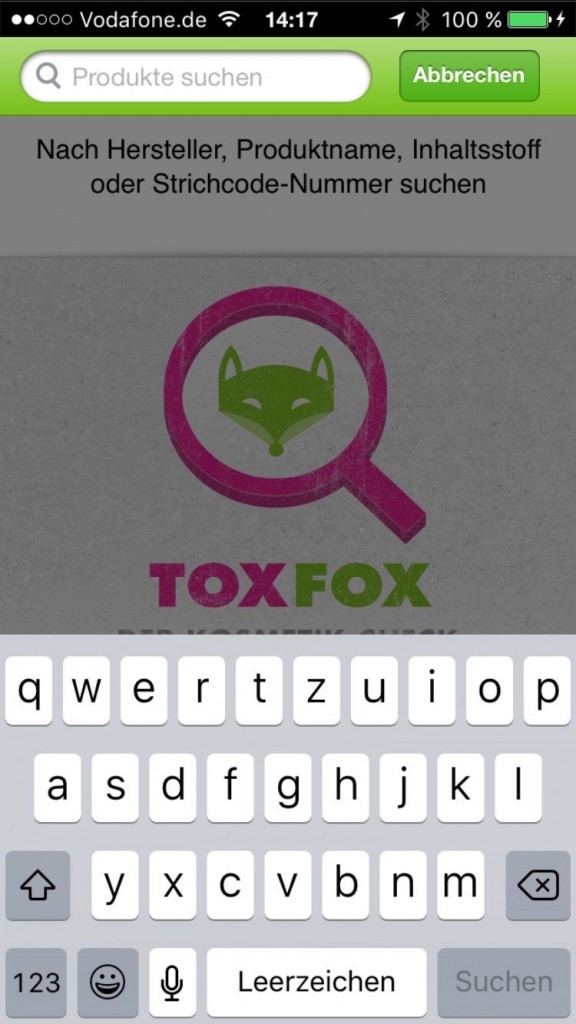 Suche bei ToxFox