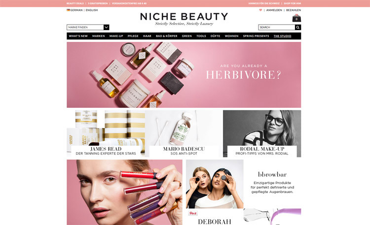 Niche Beauty Online-Shop