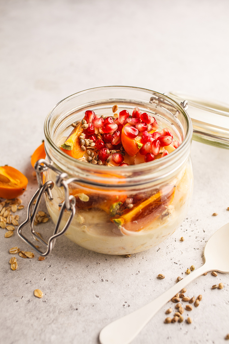 overnight oats granatapfel