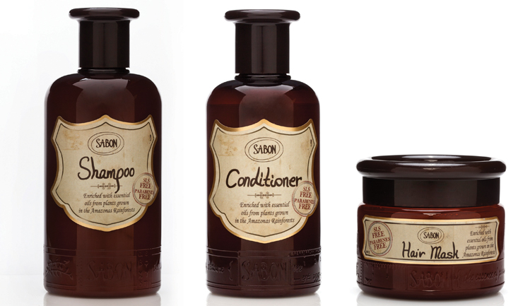 Shampoo, Conditioner und Maske © SABON 