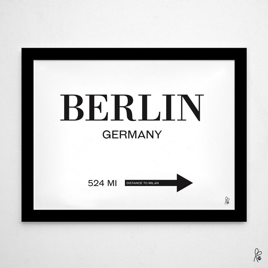 Plakat A4 Berlin