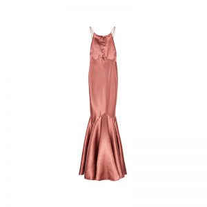 Langes Satin Kleid