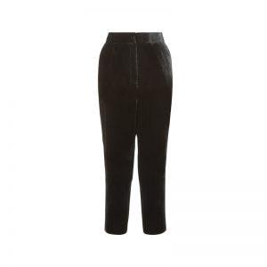 Schwarze Samt Hose von New Look