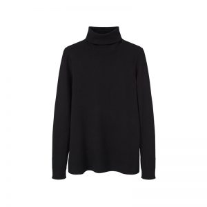 Schwarzer Rollkragenpullover von Mango