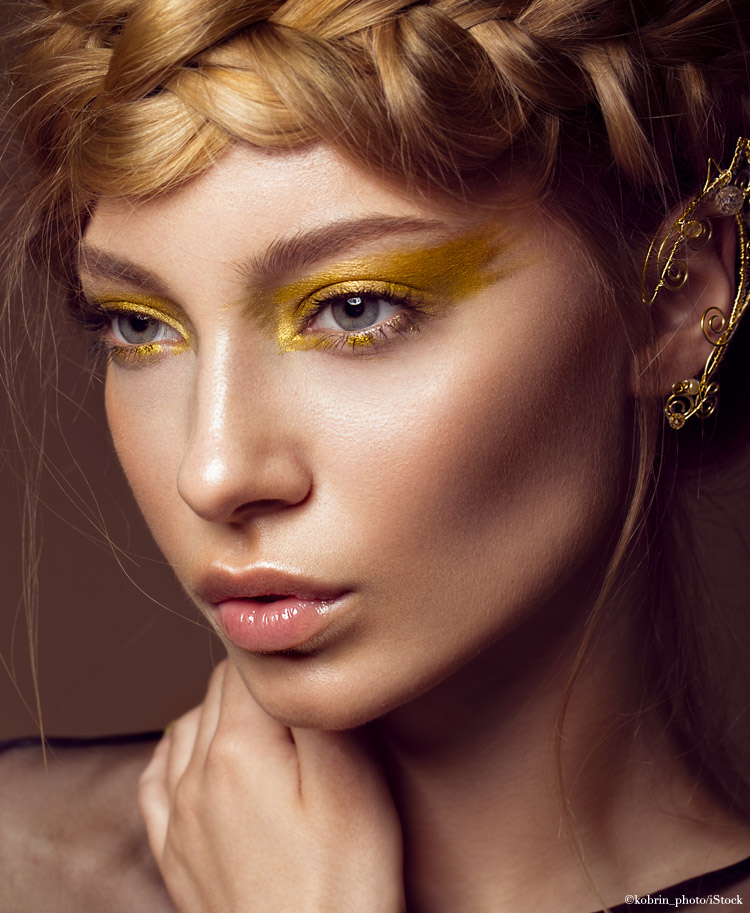 gold make-up