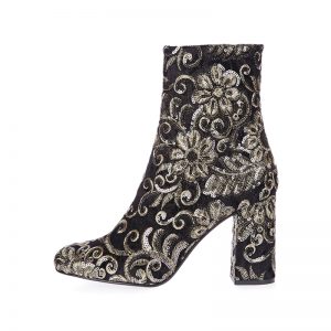 Brokat-Stiefelette von Topshop