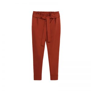 Rote Bundfaltenhose von ZARA