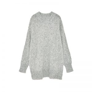 Grauer Oversize-Pullover von ZARA