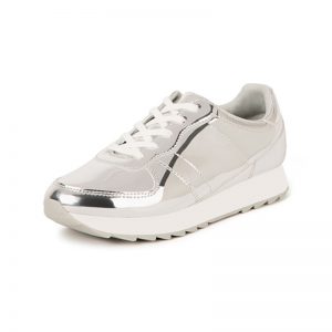 Silberne Metallic Sneaker