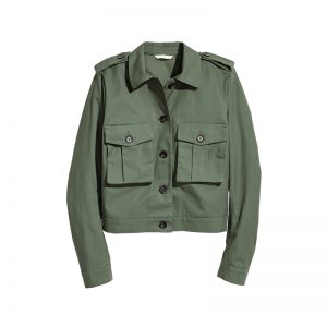 Grüne Utility Jacke von H&M