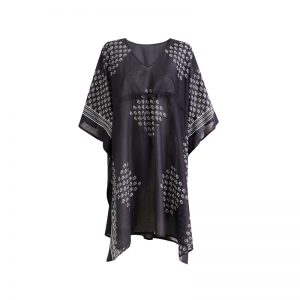 Dunkelblauer Kaftan von Mango