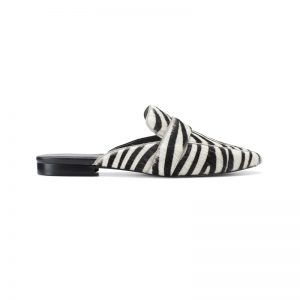 Pantoletten mit Zebra Muster