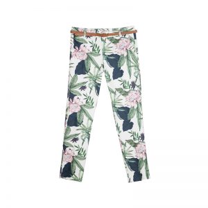 Hose mit Tropical Prints