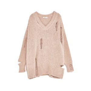 Pullover mit Löchern von ZARA