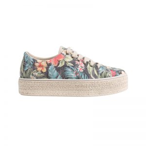 Sneakerdrilles mit Blumen