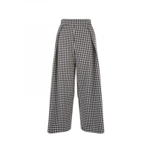 Weite Hose mit Gingham Muster