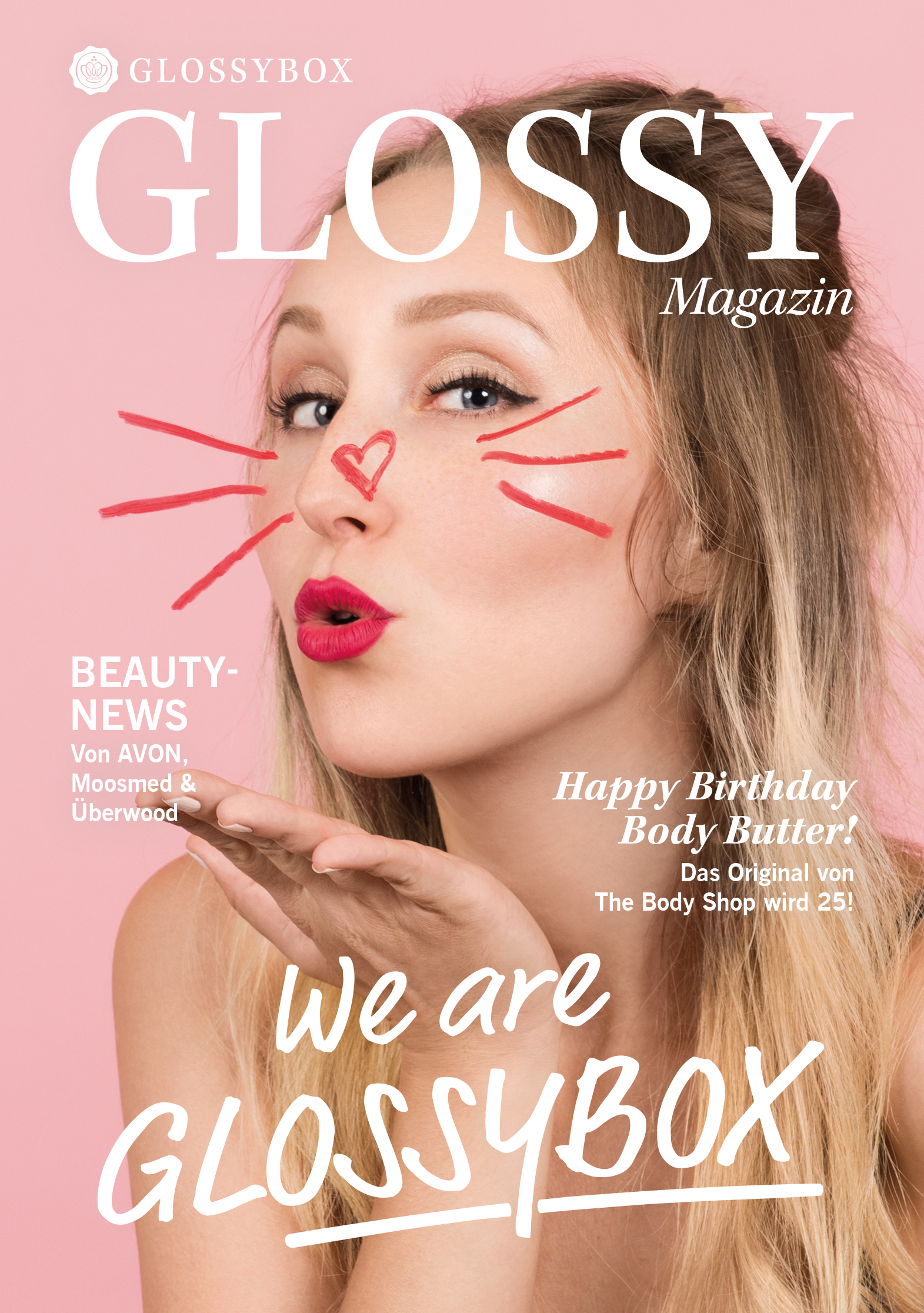 glossy magazin titelblatt august 2017