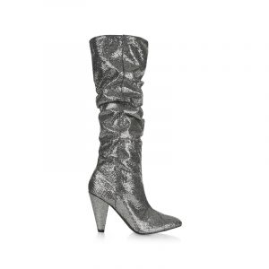 Silberne Slouchy-boots