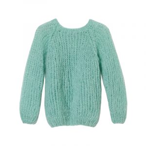 Strickpullover in Türkis