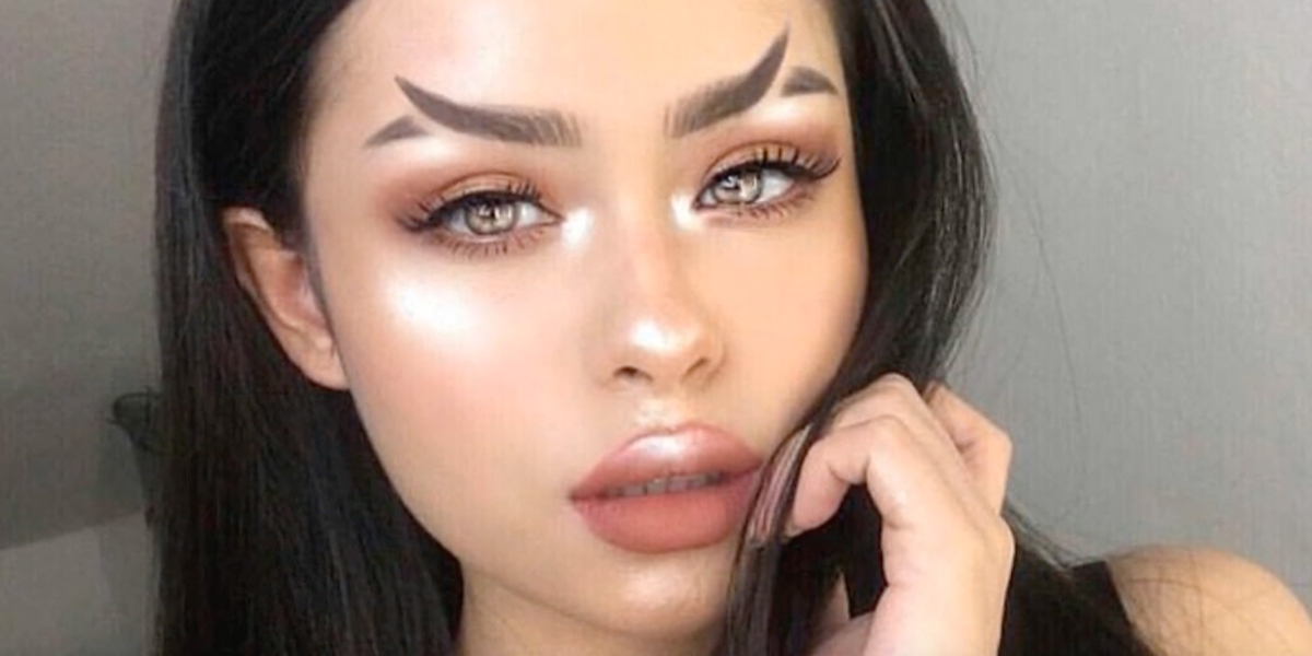 fishtail eyebrows augenbrauen