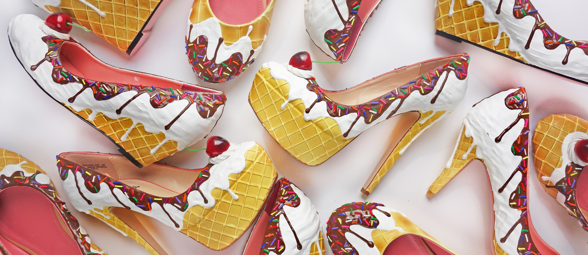 Kuchenschuhe von der Shoe Bakery