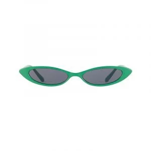 Grüne schmale Sonnenbrille