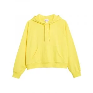 Gelber Cropped Hoodie