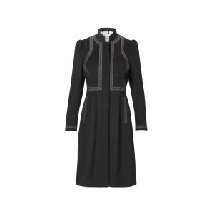 Schwarzes Western-Kleid