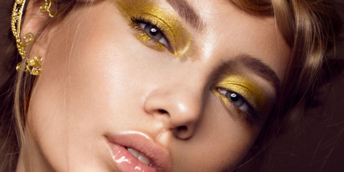 goldener eyeliner