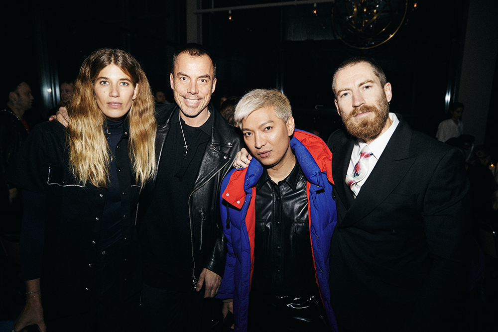 Veronika Heilbrunner, Daniel Lindström, Bryanboy and Justin O'Shea