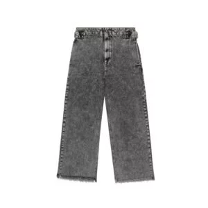 weite schwarze verwaschene jeans in acid wash