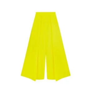 neon-gelbe weite hose