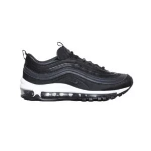 schwarzer retro sneaker modell air max 97 von nike mit weißer sohle