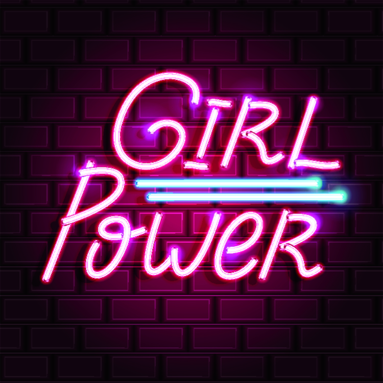 girl power leuchtschrift