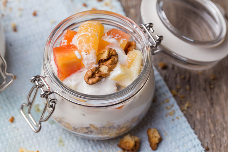 overnight oats glas