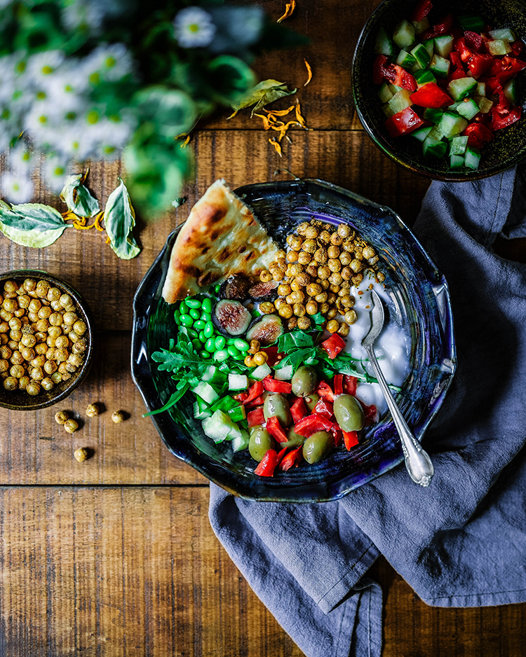 salat mit kichererbsen