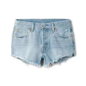 produktbild jeans shorts mit ausgefranstem saum